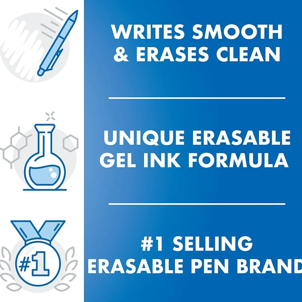 Highlighters|Pilot FriXion Light Erasable Highlighters, Chisel Tip, Yellow Ink, Dozen (46502)