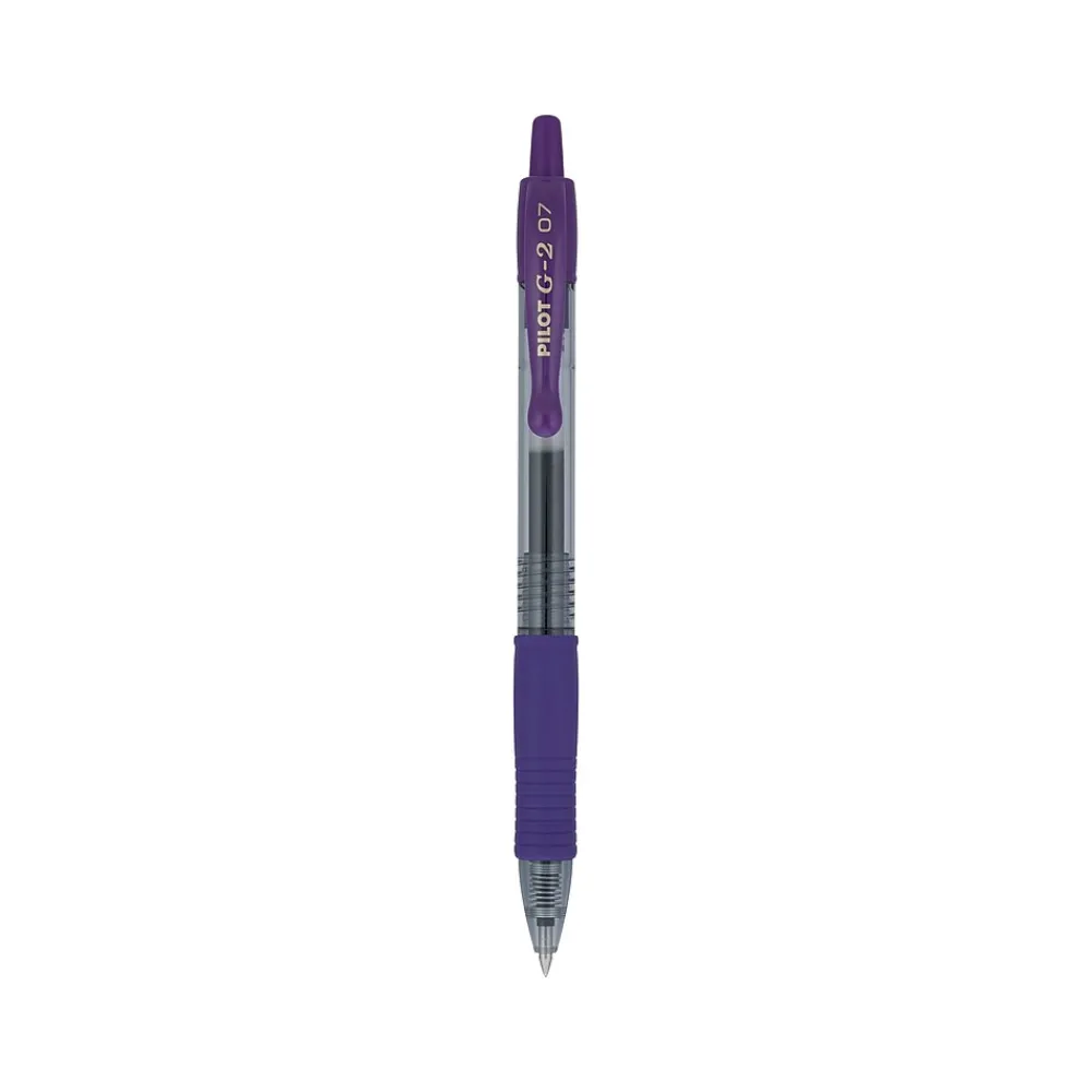 Pens|Pilot G2 Premium Retractable Gel Pen, Fine Point, Grape Ink (G27-GRP-BC)