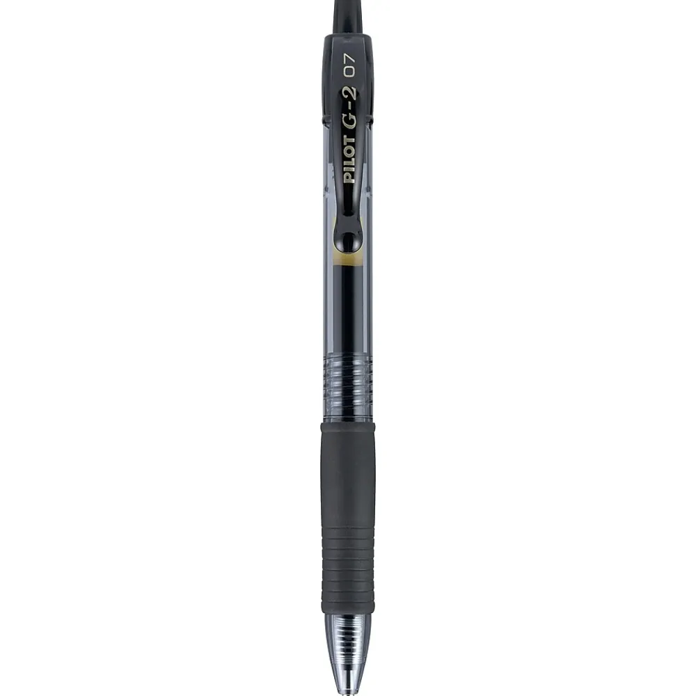 Pens|Pilot G2 Retractable Gel Pens, Fine Point, 0.7mm, Black Ink, 36/Pack (84065)