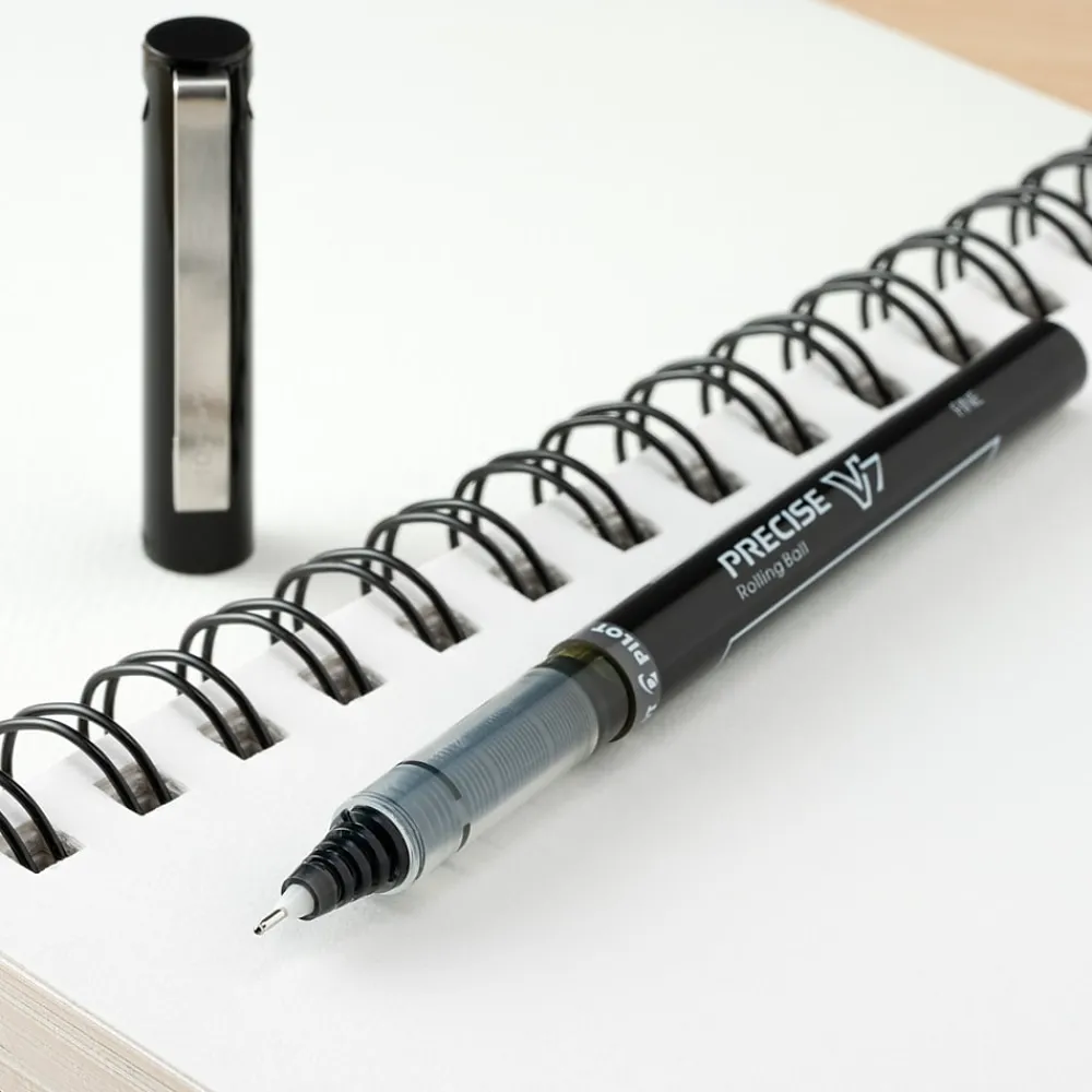 Pens|Pilot Precise V7 Rollerball Pens, Fine Point, Blue Ink, Dozen (35349)