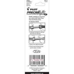 Pens|Pilot Precise V5 RT Rollerball Pen Refill, Extra Fine Tip, Blue Ink, 2/Pack (77274)