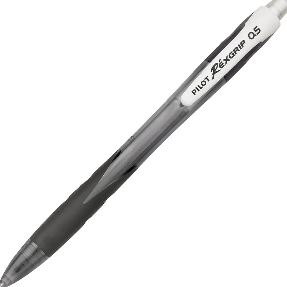 Pencils|Pilot RexGrip Mechanical Pencil, 0.5mm, #2 Medium Lead, Dozen (51220)