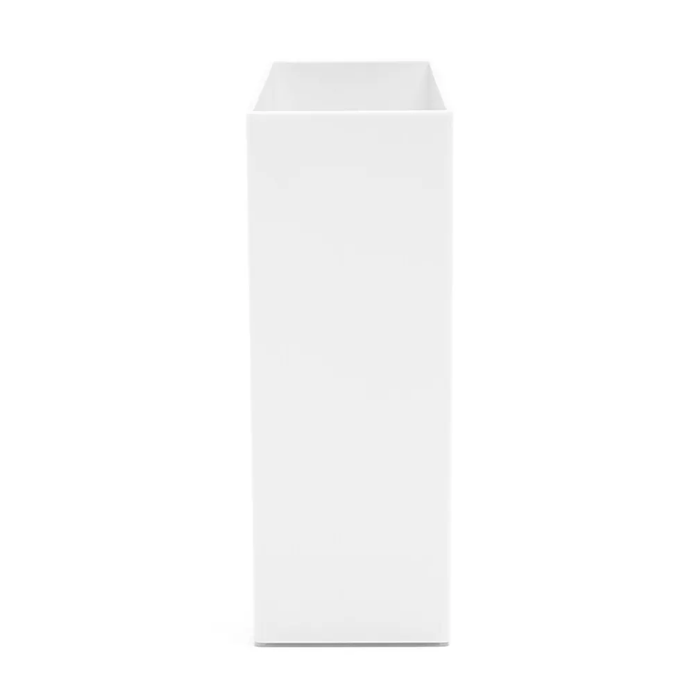 File Storage|Poppin ABS Plastic File Box, White, 4 Count (101272-MC)