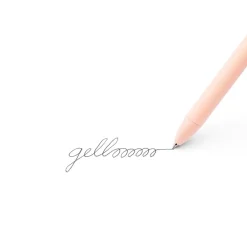 Pens|Poppin Luxe Retractable Gel Pen, Fine Point, Black Ink, 6/Pack (104448-US)