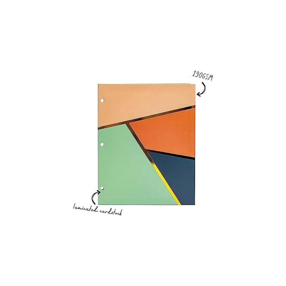 Pocket Folders|Pukka Pad Carpe Diem Floral Love 3-Hole Punched 2-Pocket Portfolio Folders, Assorted Colors, 6/Pack (9098-CD)