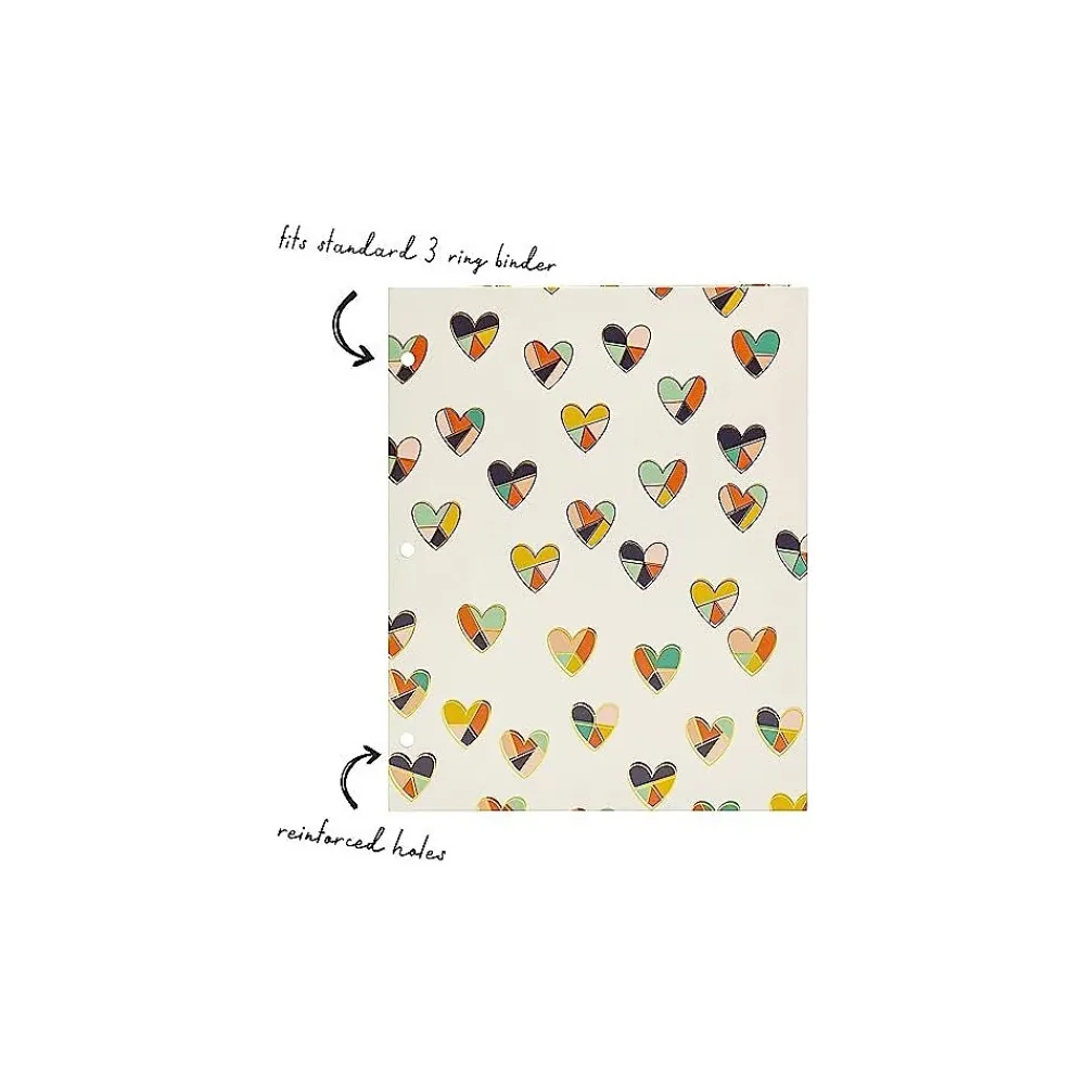 Pocket Folders|Pukka Pad Carpe Diem Floral Love 3-Hole Punched 2-Pocket Portfolio Folders, Assorted Colors, 6/Pack (9098-CD)