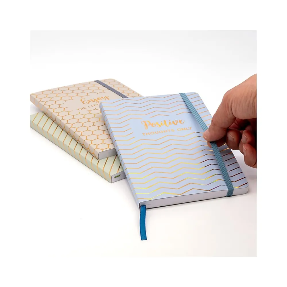 Journals|Pukka Pad Haze Journal, 5.8" x 8.3", Blue, 192 Pages, 3/Pack (9977(BE)-HZE)