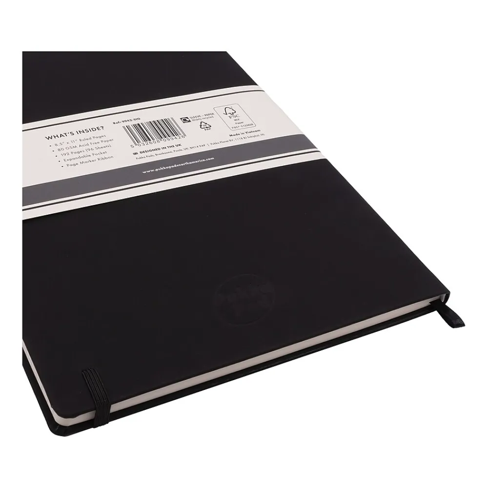 Notebooks|Pukka Pad Professional Notebooks, 8.5" x 11", College Ruled, 96 Sheets, Black (9942-SIG)