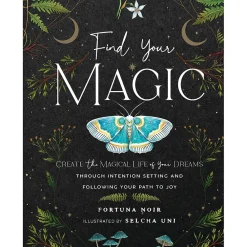 Journals|Quarto Find Your Magic Prompts Guided Journal, Hardcover, 6.27" x 8.25", College Ruled, Black, 160 Pages (9781631068973)