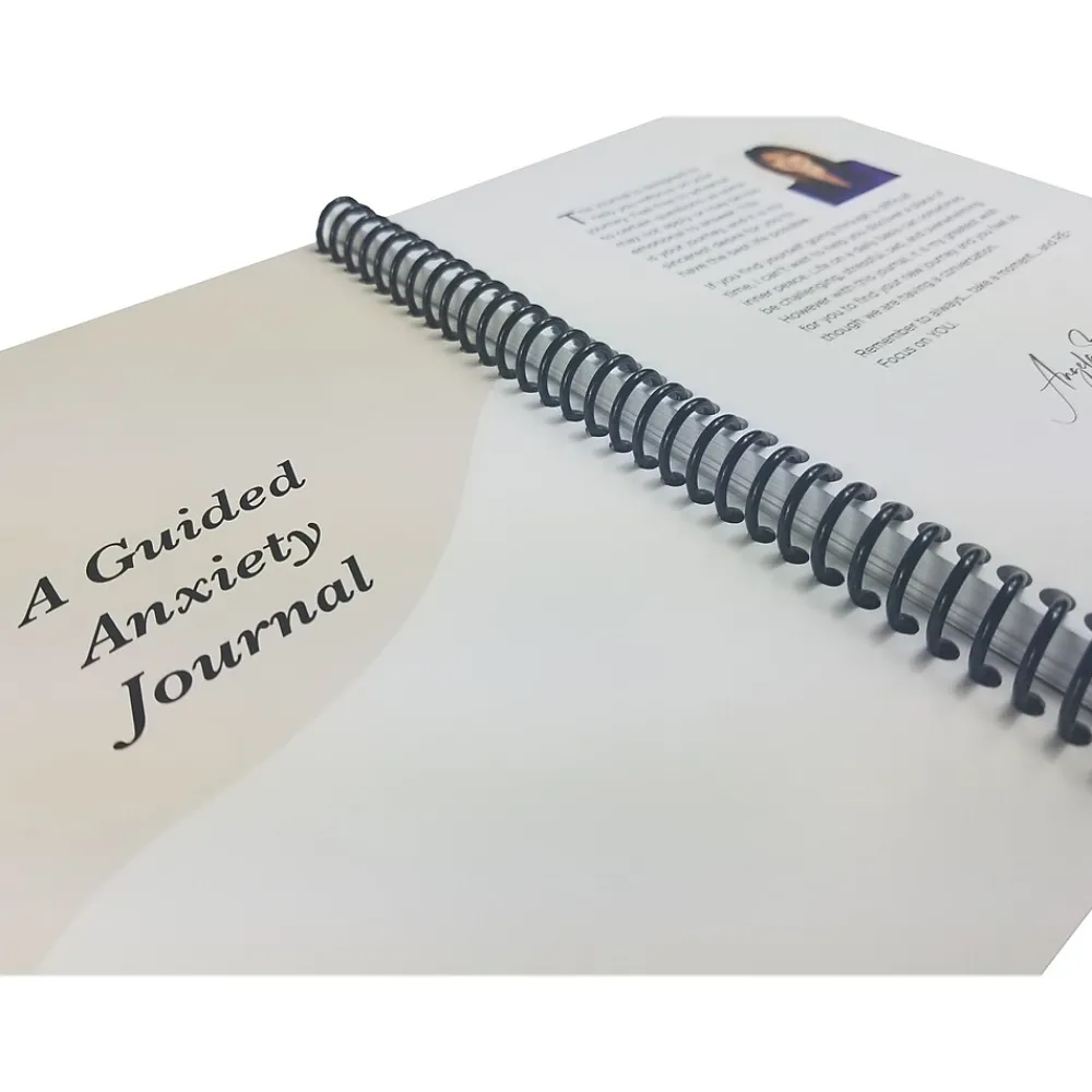 Journals|RE-FOCUS THE CREATIVE OFFICE A Guided Anxiety Journal, 6" x 8", Multicolor (70001)