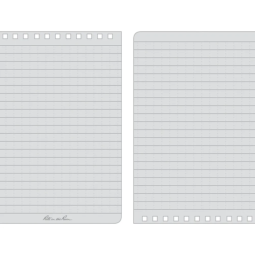 Notebooks|Rite In The Rain All-Weather Pocket Notebook, 4" x 6", 50 Sheets, Black (746)