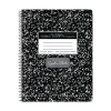 Subject Notebooks|Roaring Spring Paper Products Signature 1-Subject Composition Notebooks, 7.5" x 9.75", College Ruled, 70 Sheets, Black (10111)