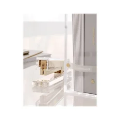 Staplers|Russell+Hazel Fashion Stapler, 20, Gold/Clear, Each (81704)