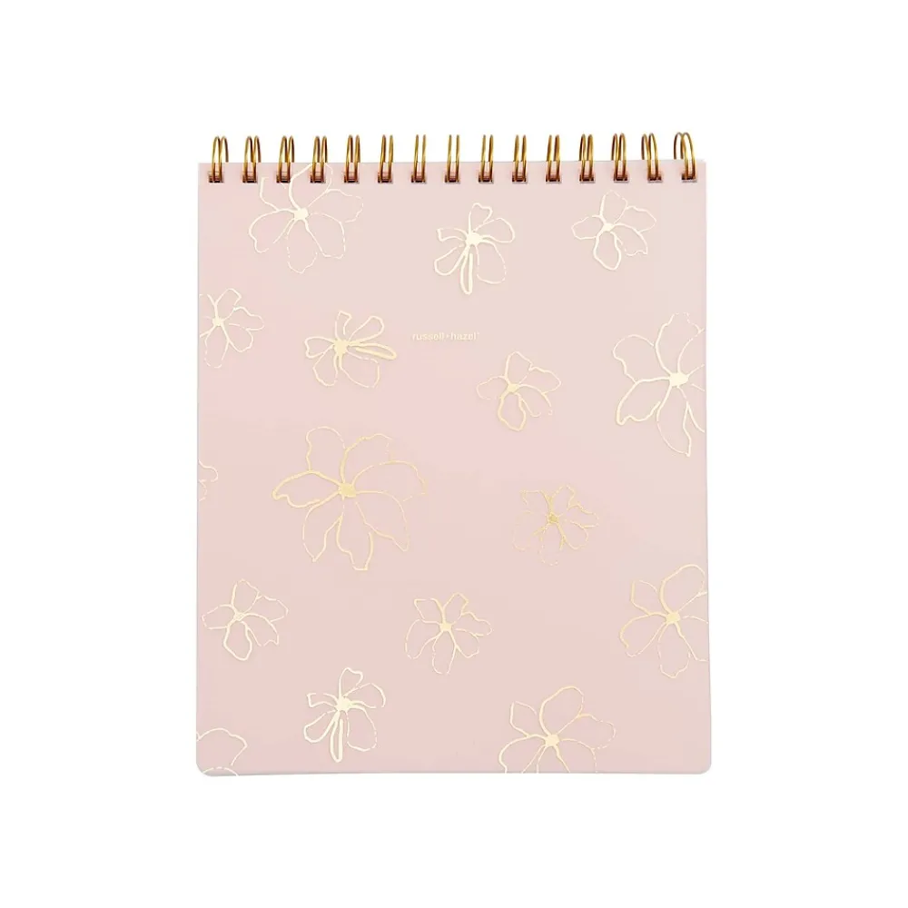 Notebooks|Russell+Hazel Posy Pocket Notebook, 7.5" x 9", College Ruled, 98 Sheets, Pink (56297)