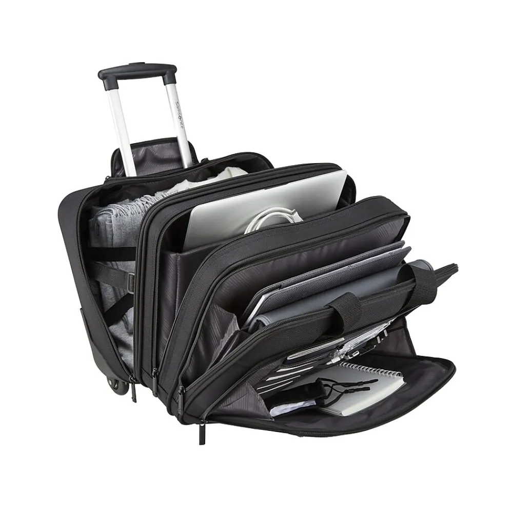 Laptop Bags|Samsonite Classic Business 2.0 15.6" Polyester Rolling Laptop Bag, Black (144296-1041)