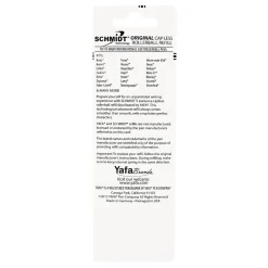 Pens|Schmidt Ink Schmidt 888 Safety Ceramic Rollerball Plastic Tube Refill, Fits Universal Pens, Medium, Black, 2 Pack (SC58111)