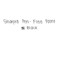 Pens|Sharpie Felt Pens, Fine Point, 0.4mm, Black Ink, 4/Pack (1742661)