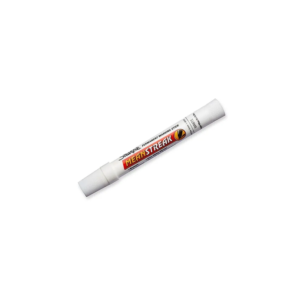 Markers|Sharpie Mean Streak Permanent Marker, Bullet Tip, White (85018)