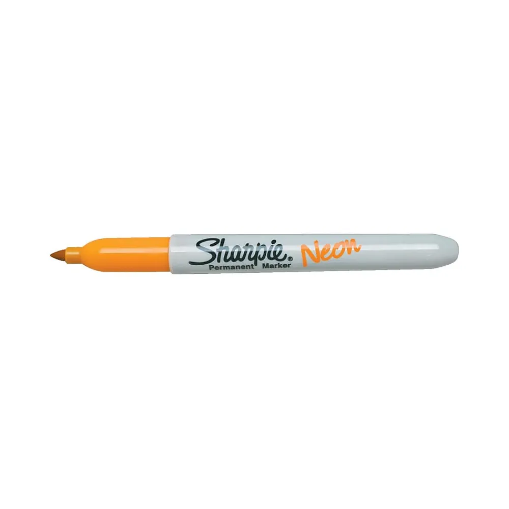 Markers|Sharpie Neon Permanent Marker, Fine Tip, Neon Orange (1860446)