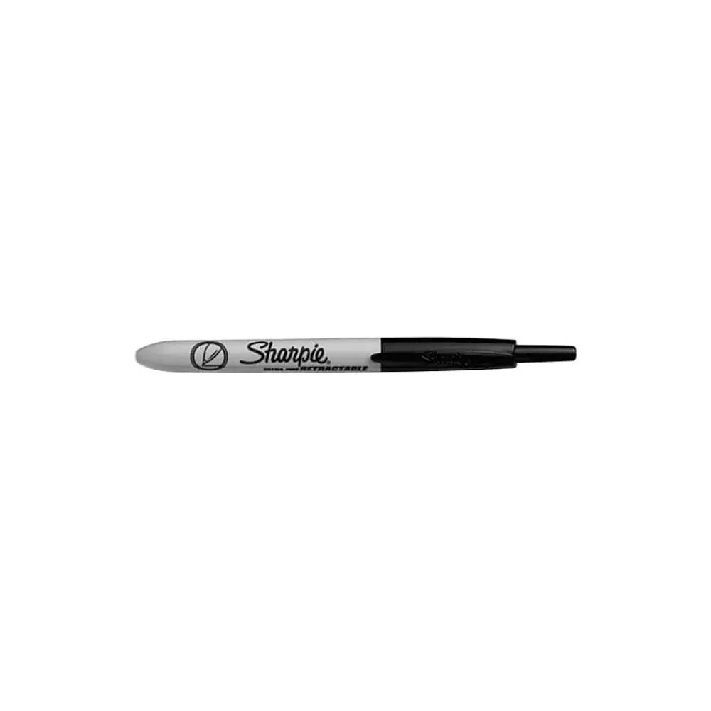 Markers|Sharpie Retractable Permanent Markers, Ultra Fine Tip, Black, 3/Pack (1735793)