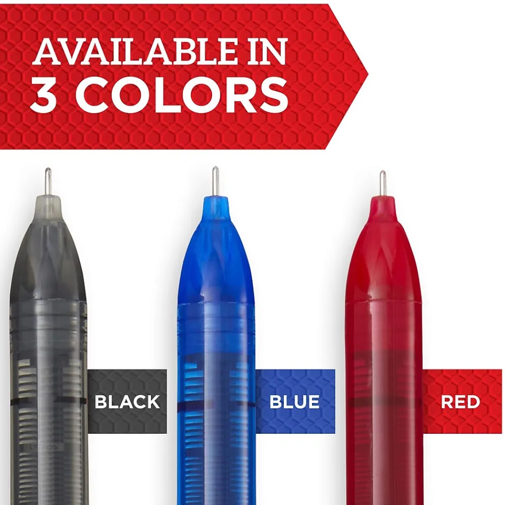 Pens|Sharpie Rollerball Pens, 0.5 mm, Needle Point, Black Ink, 4/Pack (2093222)