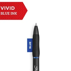Pens|Sharpie S-Gel Retractable Gel Pen, Medium Point, 0.07mm, Blue Ink, 36/Pack (2208552)