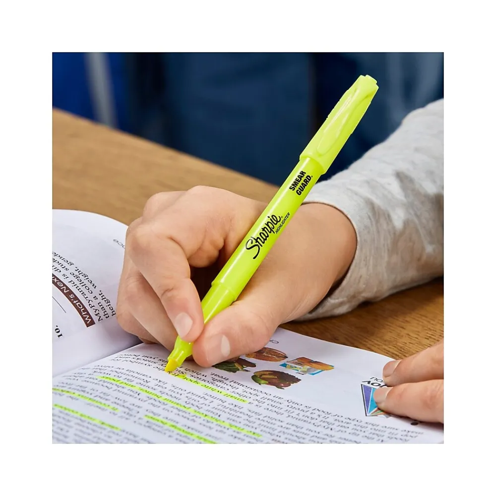 Highlighters|Sharpie Stick Highlighters, Chisel Tip, Assorted Colors, 4/Pack (2102110)