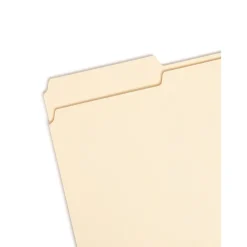 File Folders|Smead 100% Recycled File Folders, 1/3-Cut Tab, Legal Size, Manila, 100/Box (15339)