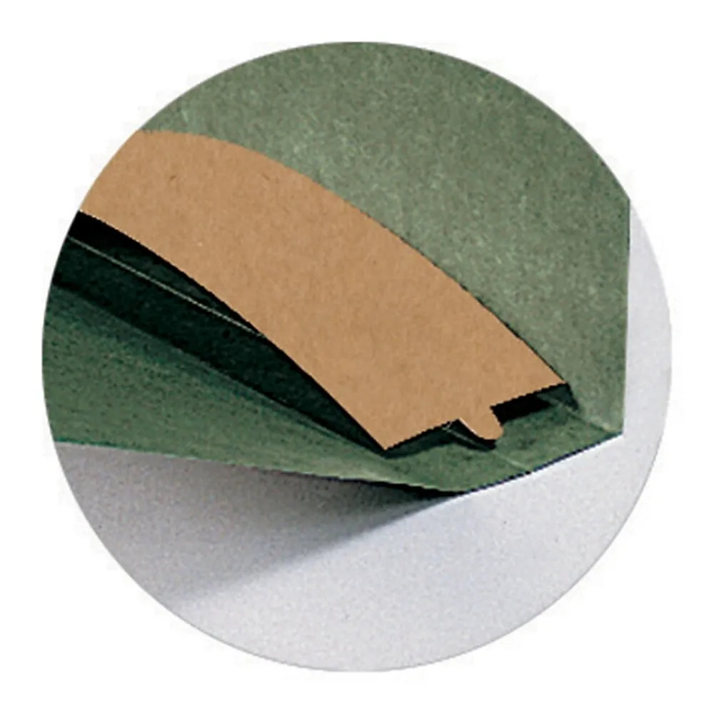 Hanging File Folders|Smead 100% Recycled Hanging File Folders, 2" Expansion, Letter Size, Standard Green, 25/Box (65090)