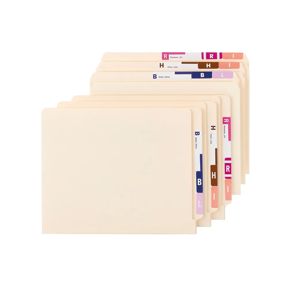 Labels|Smead AlphaZ ACCS Color-Coded Labels, A-Z Index, Assorted Colors, 2200/Box (67170)