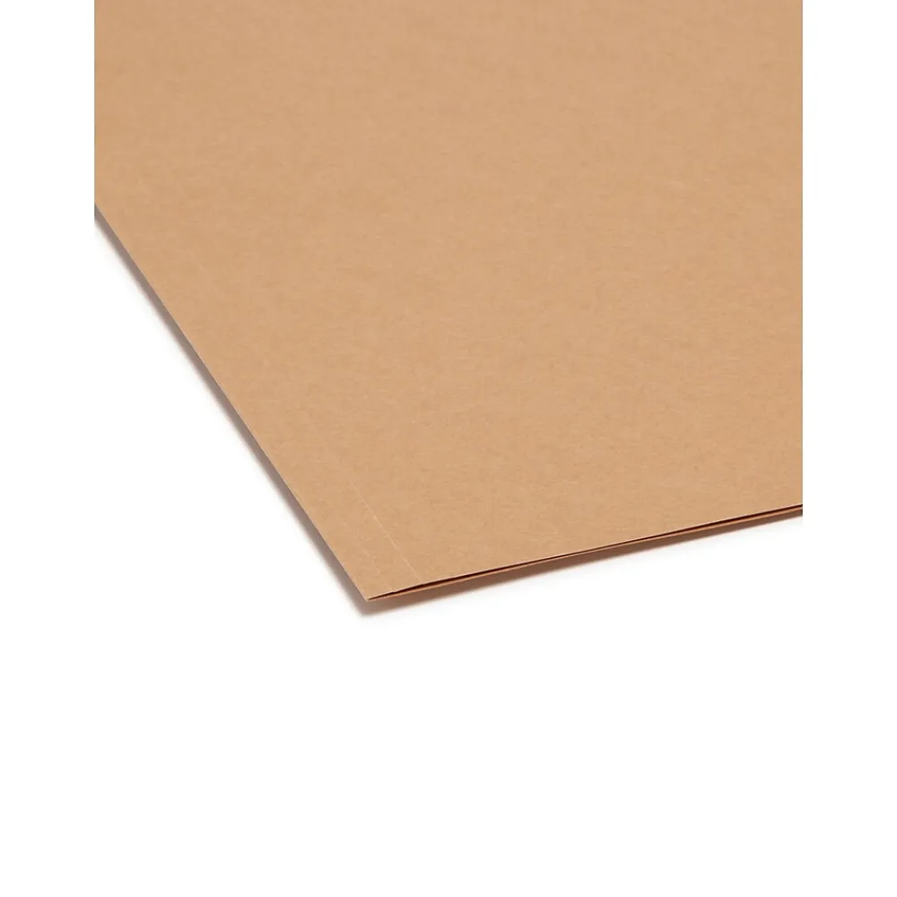 File Folders|Smead File Folder, 2/5 Cut Tab, Letter Size, Kraft, 100/Box (10786)