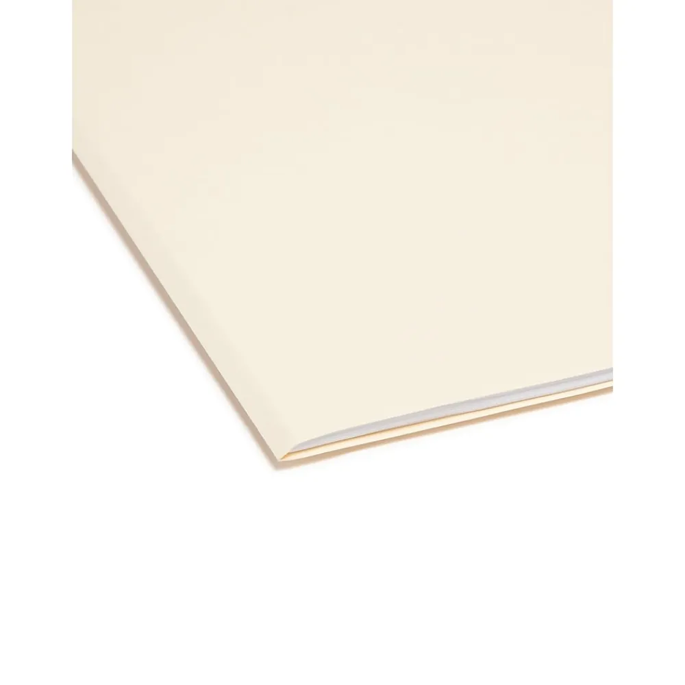 File Folders|Smead File Folder, 1/5-Cut Tab, Letter Size, Manila, 100/Bx (10350)