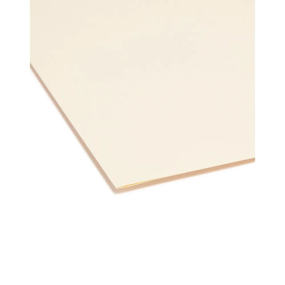 File Folders|Smead ® File Folder, Reinforced 1/3-Cut Tab Right Position, Legal Size, Manila, 100/Box (15337)