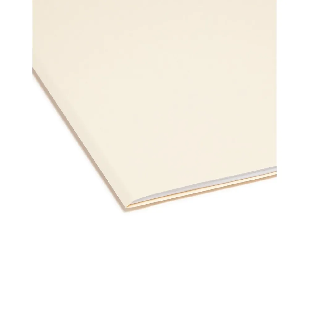 File Folders|Smead File Folders, 2/5-Cut Tab, Letter Size, Manila, 100/Bx (10385)