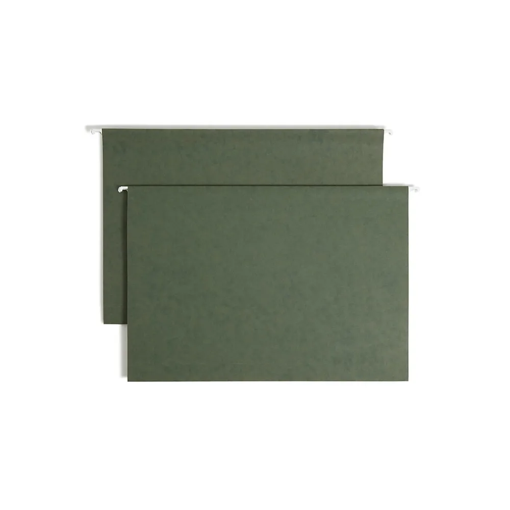 Hanging File Folders|Smead Hanging File Folders, 2" Expansion, Legal Size, Standard Green, 25/Box (64359)