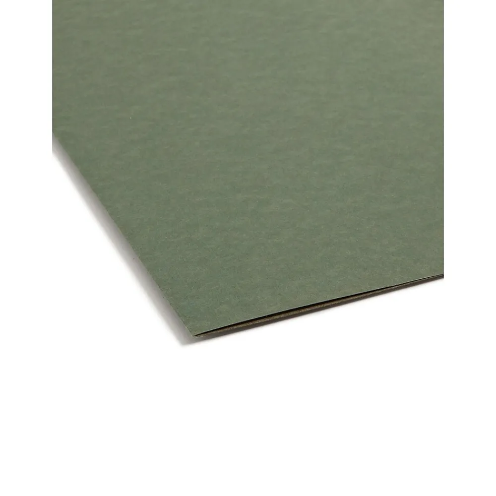 Hanging File Folders|Smead Hanging File Folders, 2" Expansion, Legal Size, Standard Green, 25/Box (64359)