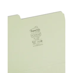 File Folders|Smead SuperTab File Folders, 1/3 Cut, Letter Size, Multicolor, 100/Box (11961)