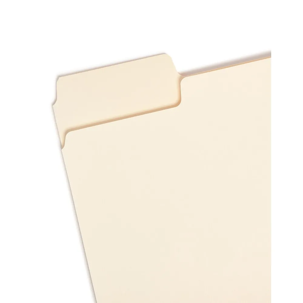 File Folders|Smead SuperTab File Folder, 3 Tab, Letter Size, Manila, 24/Pack (10380)