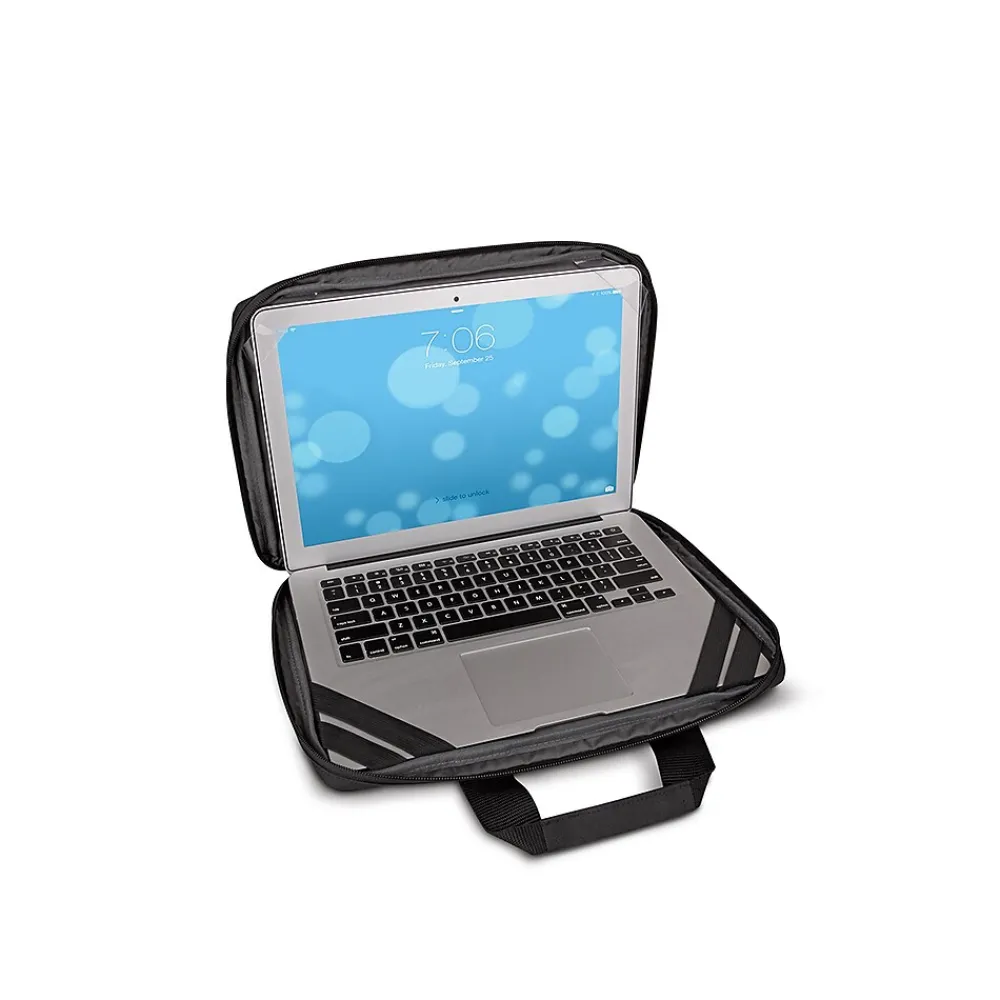 Laptop Bags|Solo 13.3" Fabric Water Resistant Laptop Bag, Black (PRO151-4X)