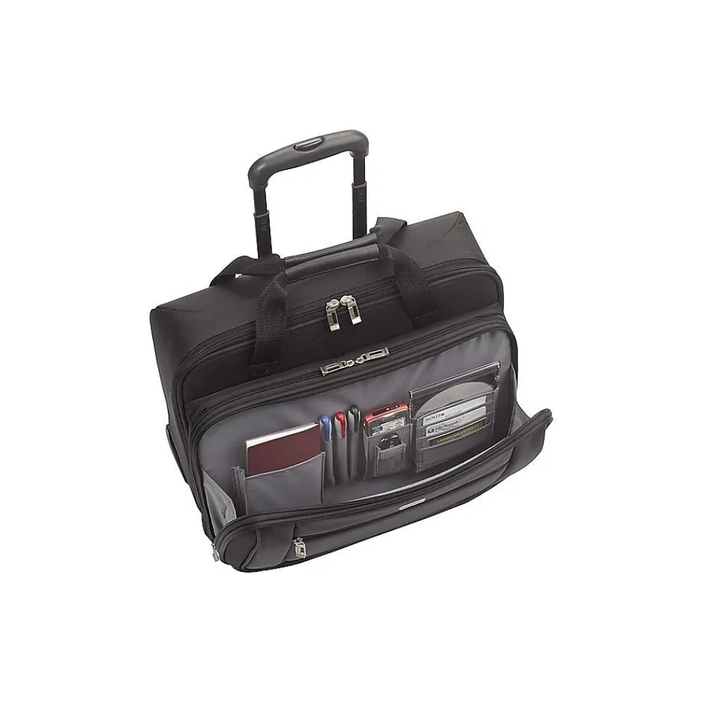 Laptop Bags|Solo New York Midtown Bryant 17.3" Polyester Rolling Laptop Bag, (PT136-4) Black