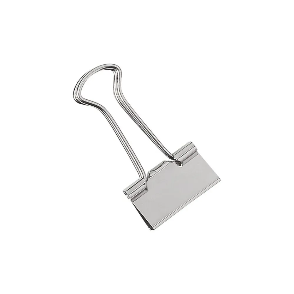 Clips & Fasteners|Staples 0.75" Binder Clips, Small, Silver, 40/Pack (32006)