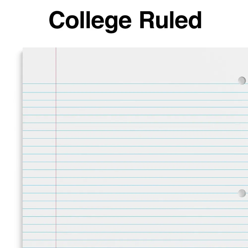 Subject Notebooks|Staples ® Accel Poly 2-Subject Subject Notebooks, 8.5" x 11", College Ruled, 75 Sheets, Assorted (36739)