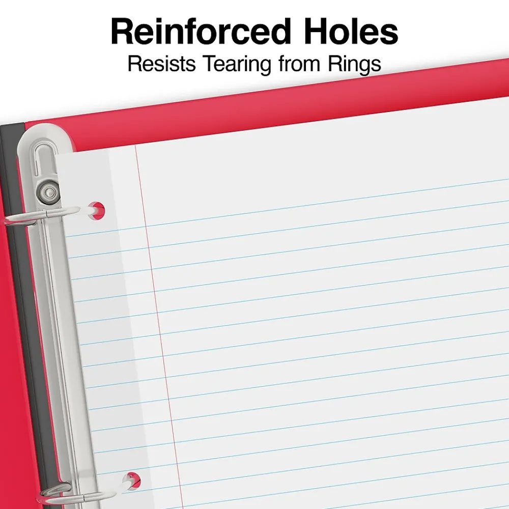 Filler Paper|Staples College Ruled Filler Paper, 8.5" x 11", 100 Sheets/Pack (TR16183)