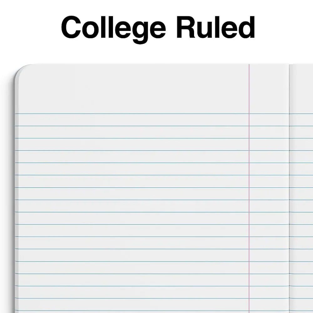 Composition Notebooks|Staples Composition Notebook, 7.5" x 9.75", College Ruled, 80 Sheets, (ST55084) Pink
