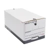 File Storage|Staples Heavy Duty File Box, String and Button Lid, Letter, White/Gray, 4/Pack (TR59222)