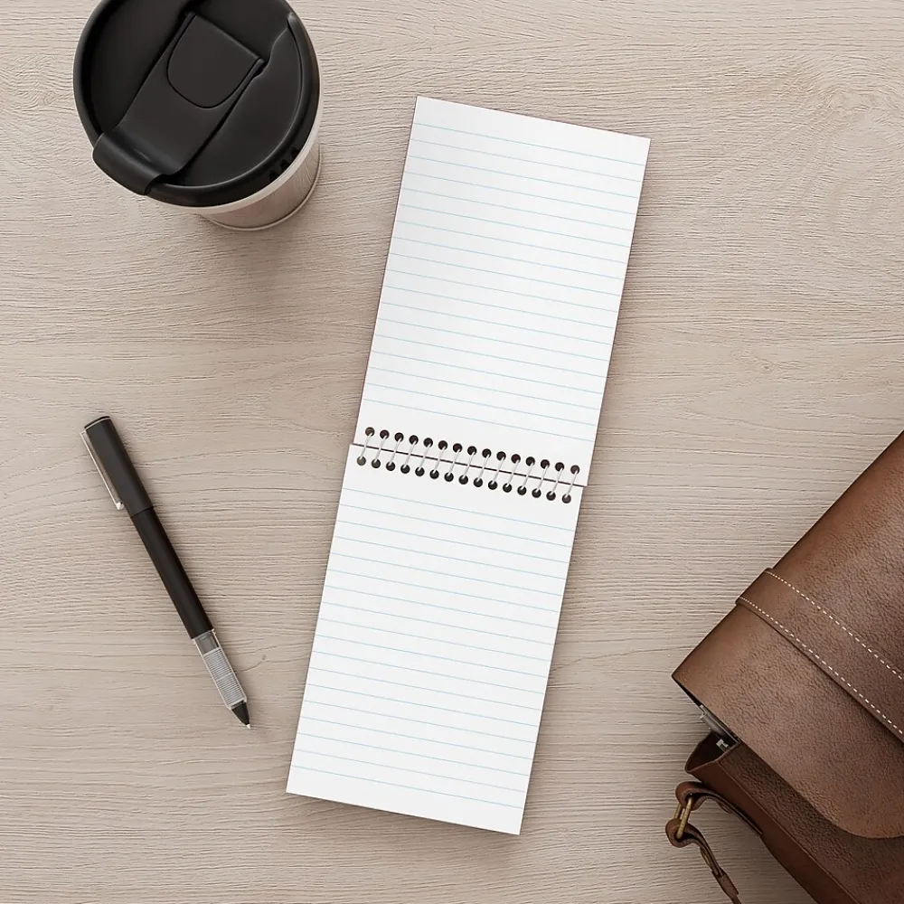Notepads|Staples Memo Pad, 4" x 6", College Ruled, Assorted Colors, 50 Sheets/Pad, 5 Pads/Pack (ST11494N)