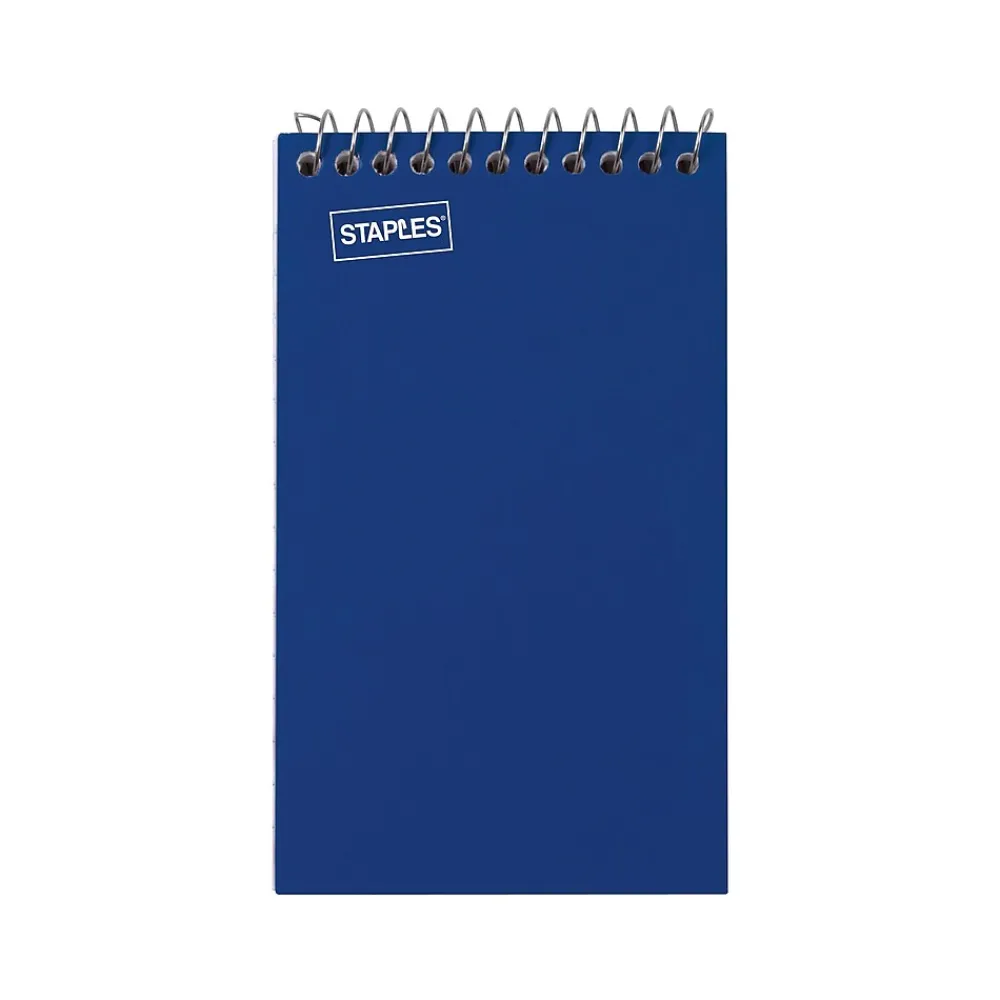 Notebooks|Staples Memo Pads, 3" x 5", College Ruled, Assorted Colors, 75 Sheets/Pad, 240 Pads/Pack (TR11491CT)
