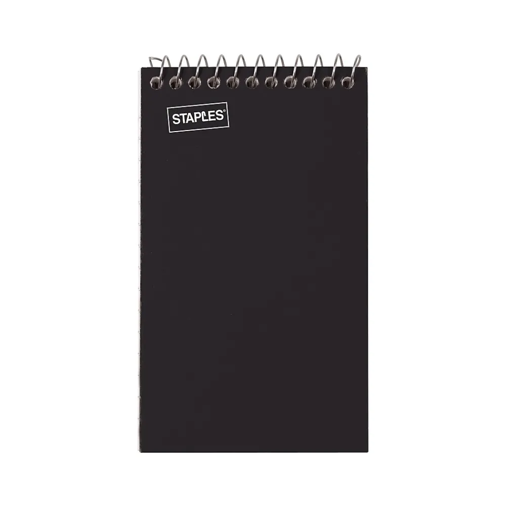 Notebooks|Staples Memo Pads, 3" x 5", College Ruled, Assorted Colors, 75 Sheets/Pad, 240 Pads/Pack (TR11491CT)