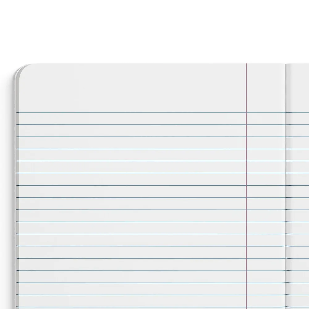 Composition Notebooks|Staples Poly Composition Notebook, 7.5" x 9.75", Wide Ruled, 80 Sheets, (ST55088) Red