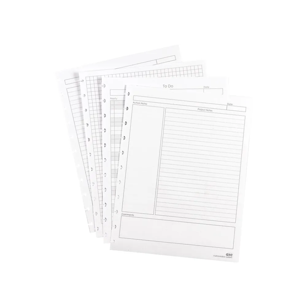 Filler Paper|Staples Premium Arc Notebook System Refill Paper, 8.5" x 11", 50 Sheets, Narrow Ruled, White (19992)